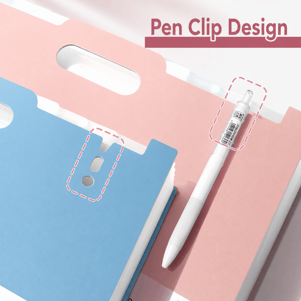 Expandable Accordion File Folder 13 Pockets - Папка-гармошка на 13 отделений, вертикальная, ручная,