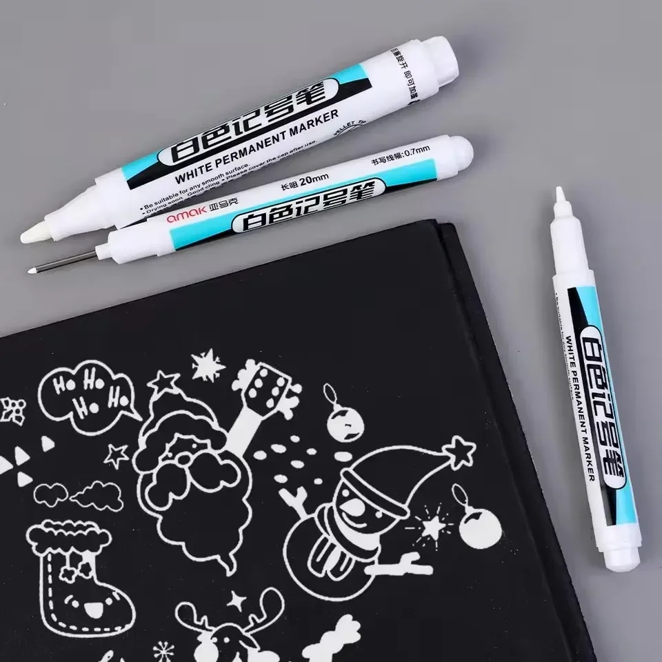 Маркеры-краски белые перманент – обзор и цена Stationery
