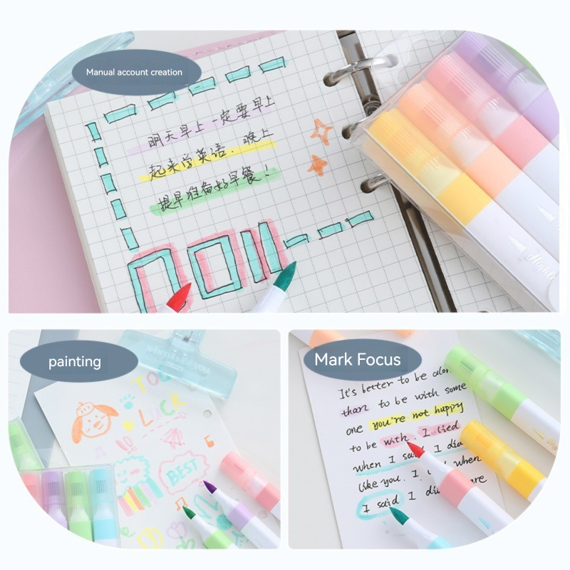 Набор флуоресцентных маркеров- – обзор и цена Pastel Highlighter Set Double Ended