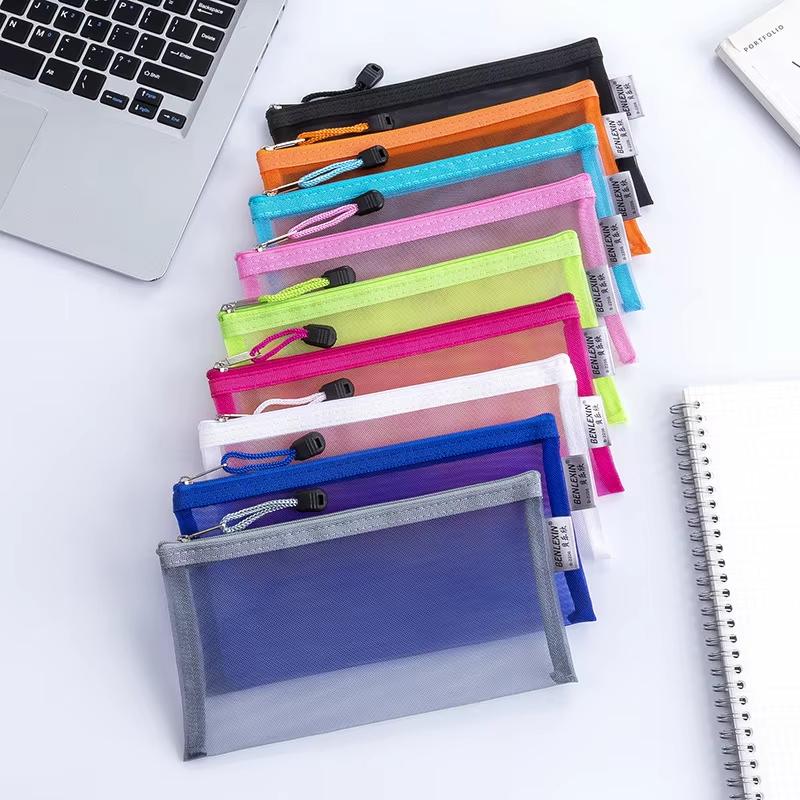 НОВЫЙ Прочный прозрачный сетча – обзор и цена Clear Mesh Pencil Pouch For Exam