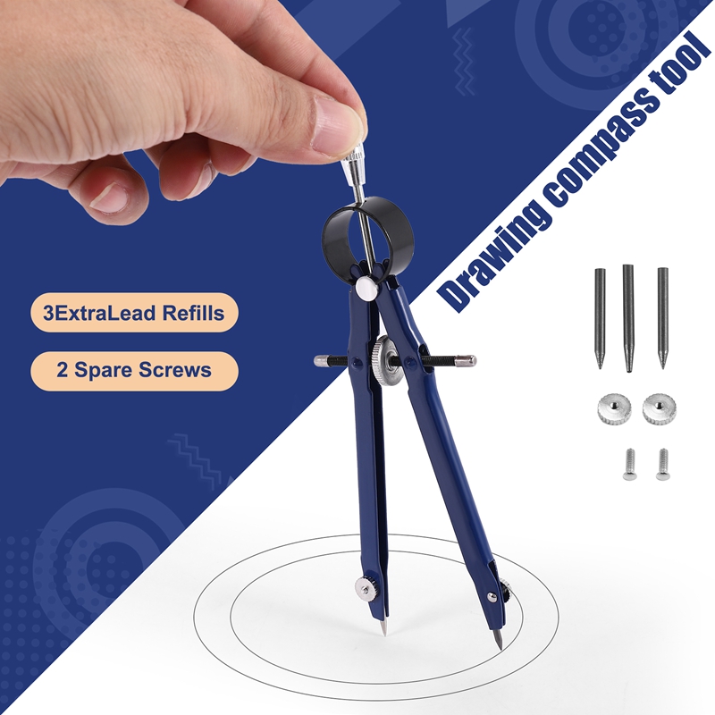 Набор из 4 профессиональных ци – обзор и цена Math Geometry Set With Compass