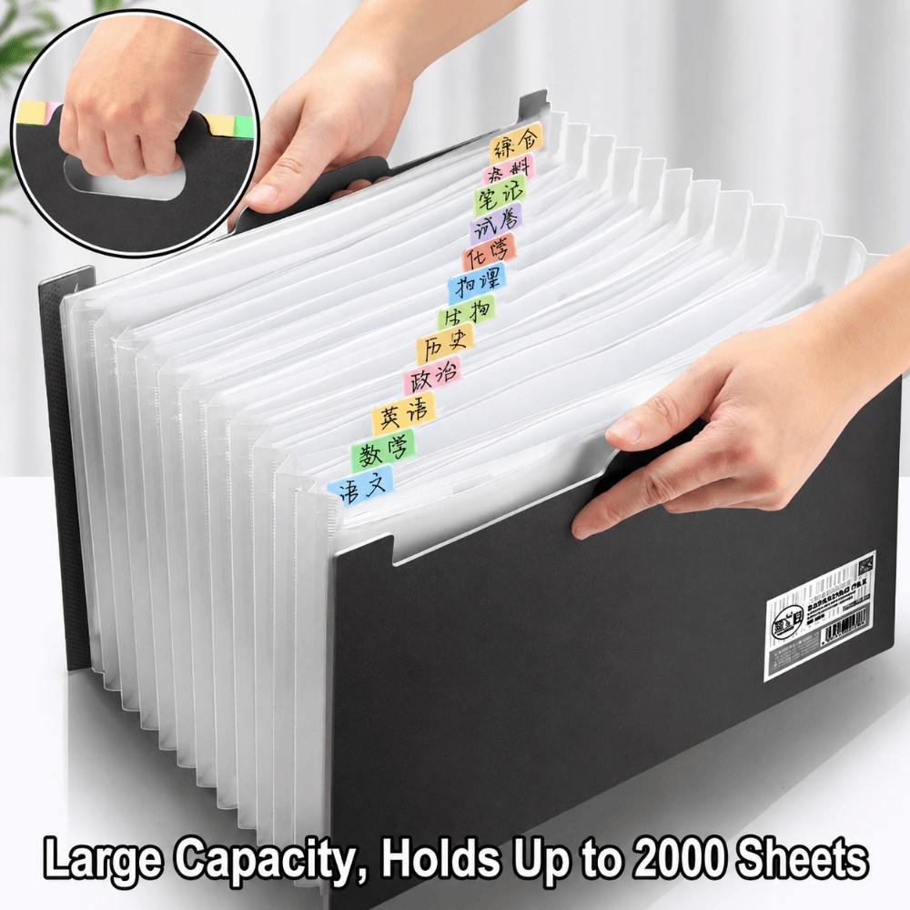 Папка-гармошка на 13 отделений – обзор и цена Expandable Accordion File Folder 13 Pockets