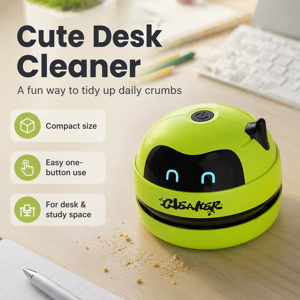 Миниатюрный настольный пылесос – обзор и цена Mini Desktop Vacuum Cleaner For Eraser Dust